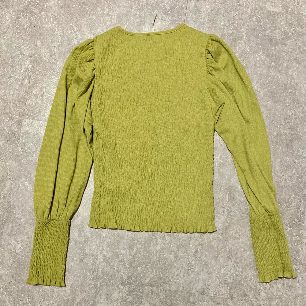 Anthropologie green long sleeve